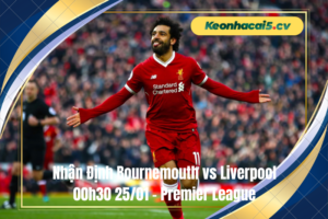 Đội hình dự kiến trước trận Bournemouth vs Liverpool