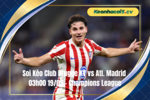Đội hình dự kiến trước trận Club Brugge KV vs Atl. Madrid