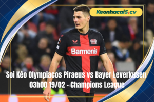 Đội hình dự kiến trước trận Olympiacos Piraeus vs Bayer Leverkusen