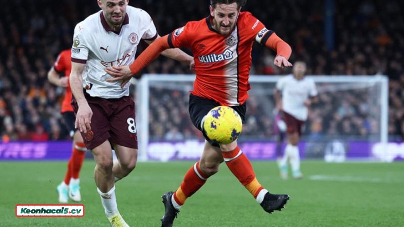 Ví dụ bắt kèo chấp trận đấu giữ Manchester City và Luton Town Ví dụ bắt kèo chấp trận đấu giữ Manchester City và Luton Town